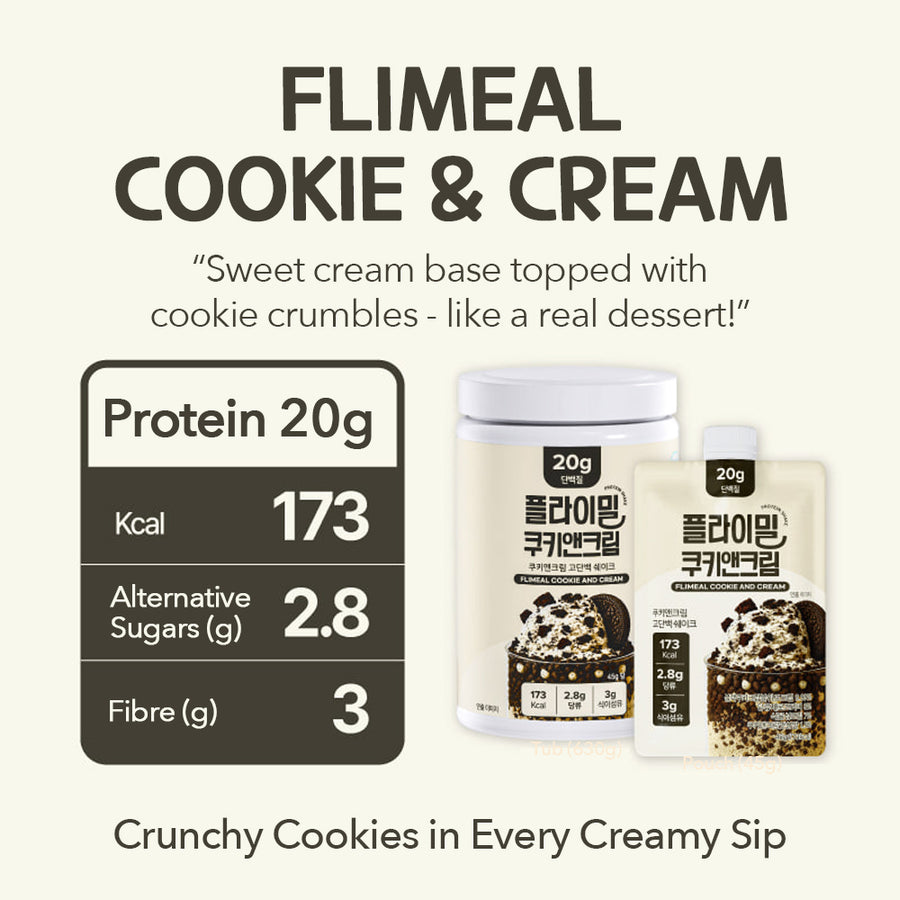 FLIMEAL Protein Shake - Cookie & Cream (630g)