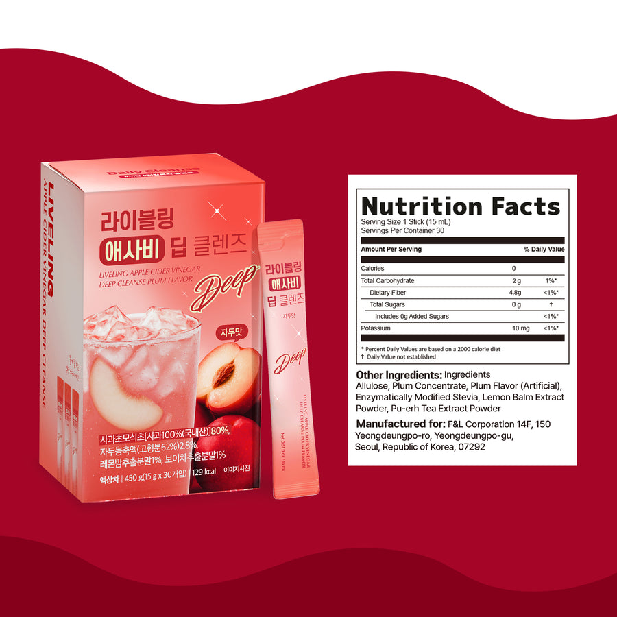 Liveling ACV Deep Cleanse - Plum (15ml x 30ea)