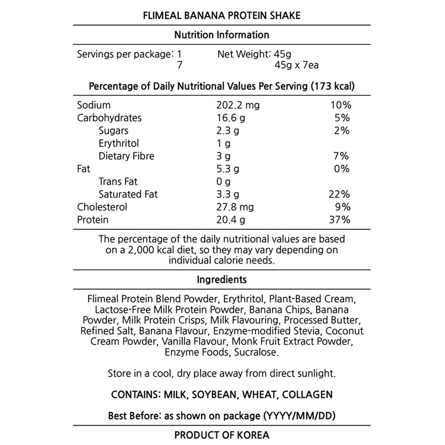 FLIMEAL Protein Shake - Banana (630g)