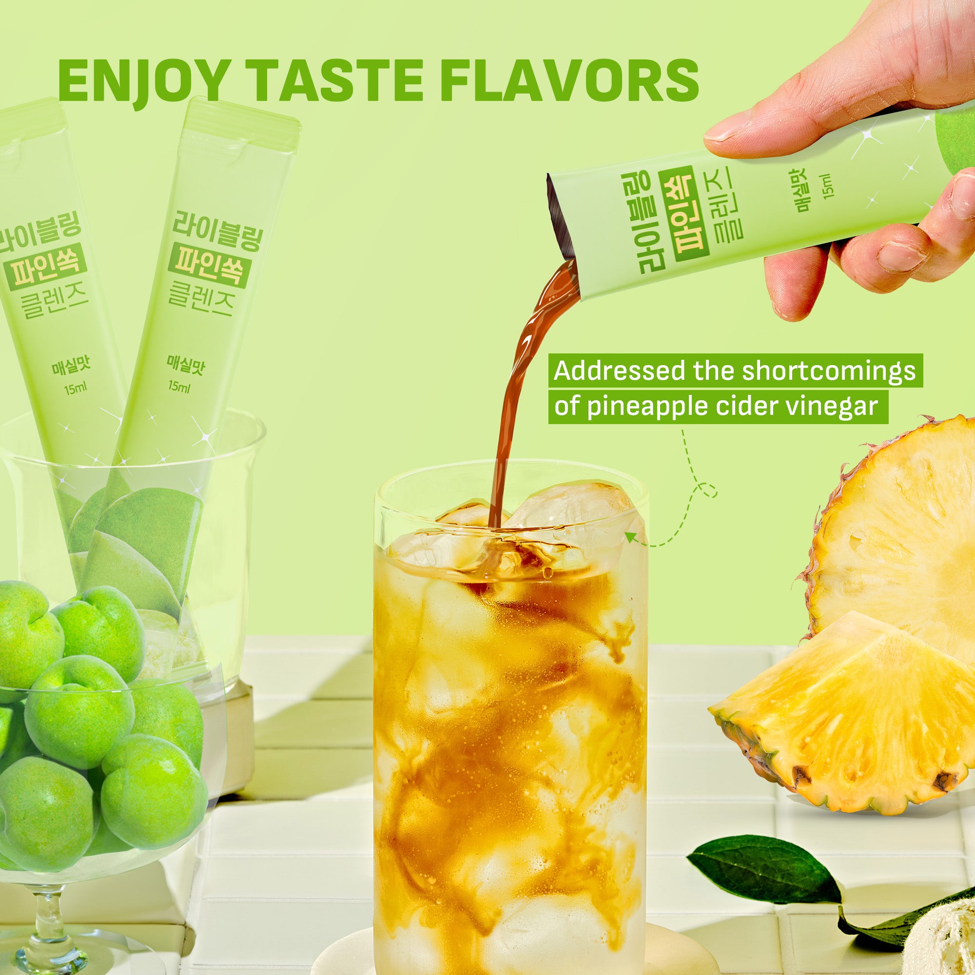 Liveling Pineapple Cleanse - Green Plum (15ml x 30ea)