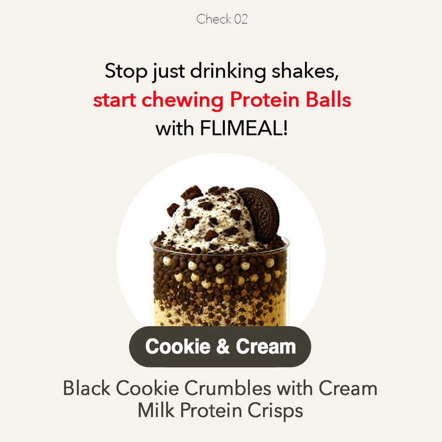 FLIMEAL Protein Shake - Cookie & Cream (630g)