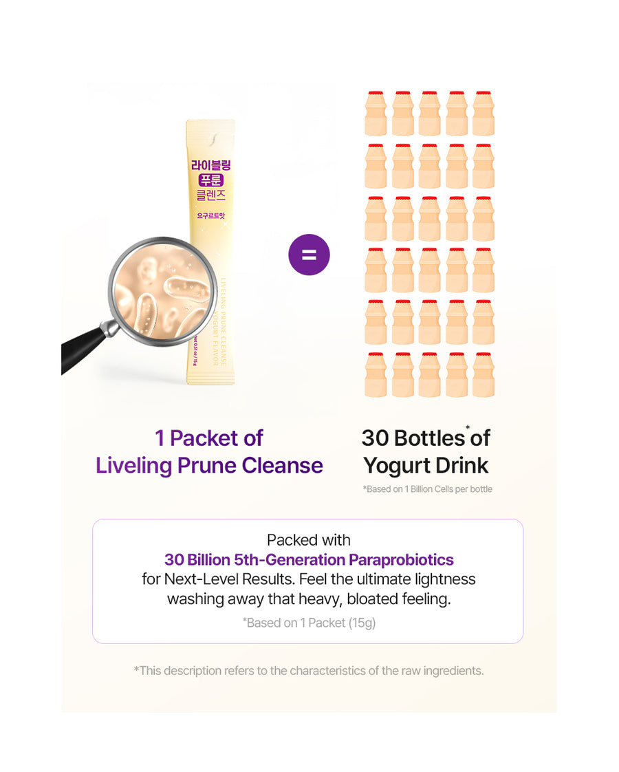 Liveling Prune Cleanse - Yoghurt Flavour (15ml x 30ea)