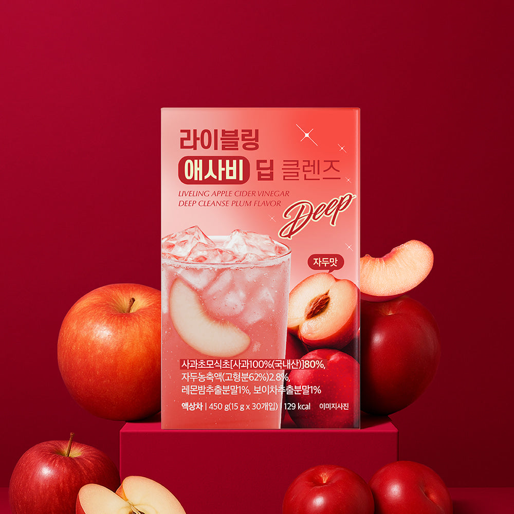 라이블링 애사비 딥클렌즈 - 자두 (15ml x 30포)